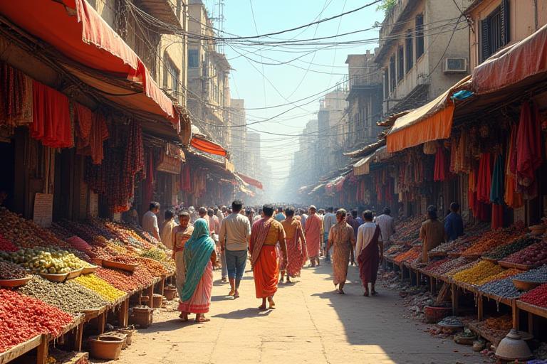 Vibrant street market