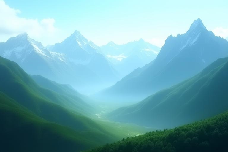 Serene mountain landscape