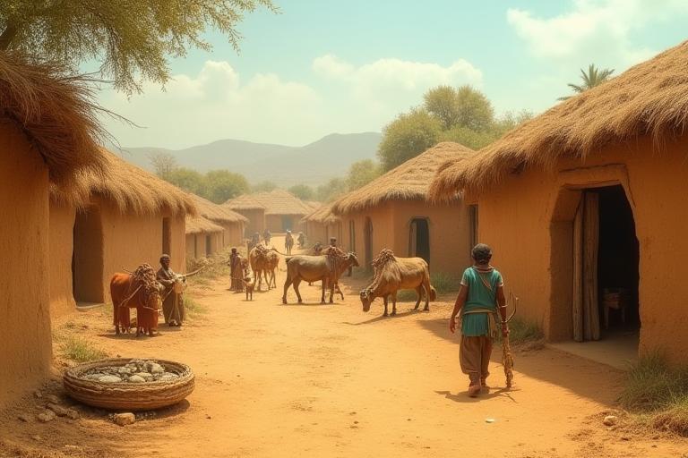 Traditional Indian village